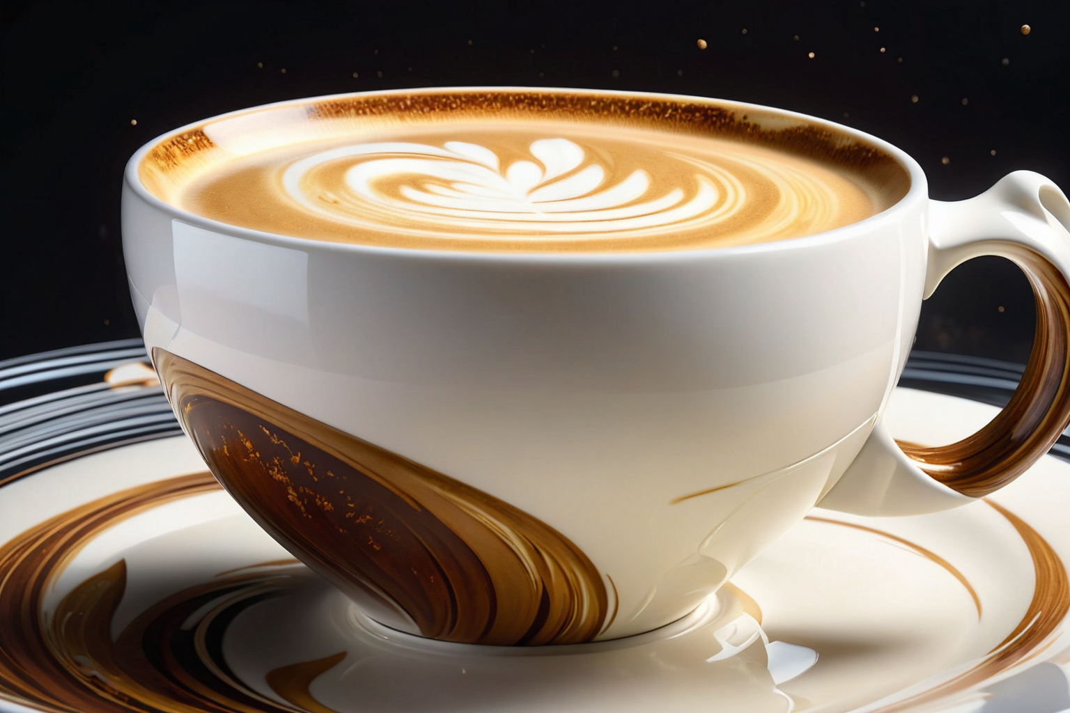 Coconut milk cappuccino